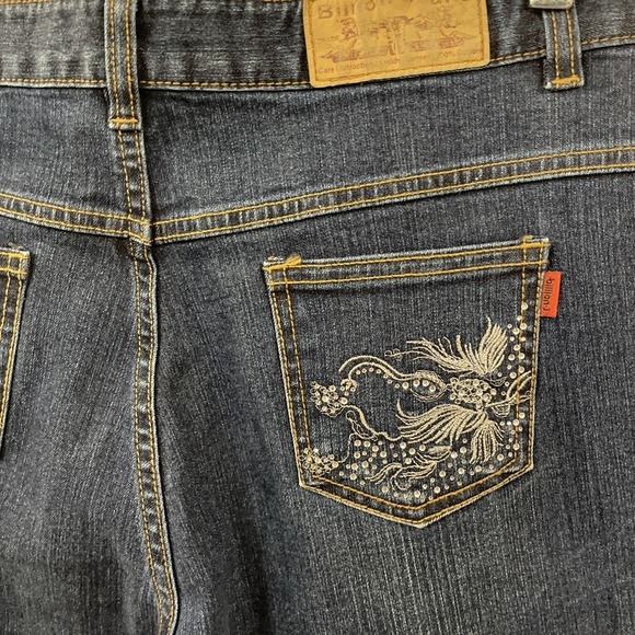 Billion Jeans‎ Women's Size 32"x27" Embroidered Rhinestone Retro Vintage Y2K - Picture 7 of 16